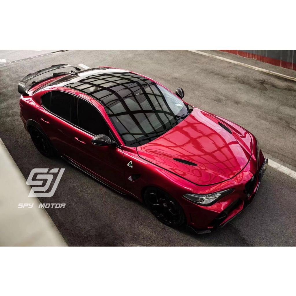【SPY MOTOR】Alfa Romeo Giulia GTAm款半碳前保桿 後保桿 碳纖維側裙定風翼 後輪弧 尾翼