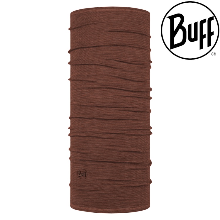 Buff 西班牙魔術頭巾 舒適條紋-美麗諾羊毛頭巾 Wool Buff 117819-310 木質紅