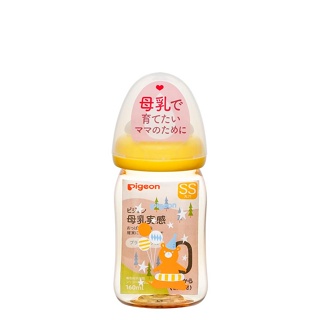 貝親 Pigeon寬口母乳實感PPSU奶瓶160ml(熊/黃)(4902508009515) 480元