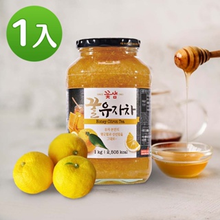 【韓味不二】韓國花泉 蜂蜜柚子茶1kg (25.8.28) 優格 早餐麥片 氣泡水