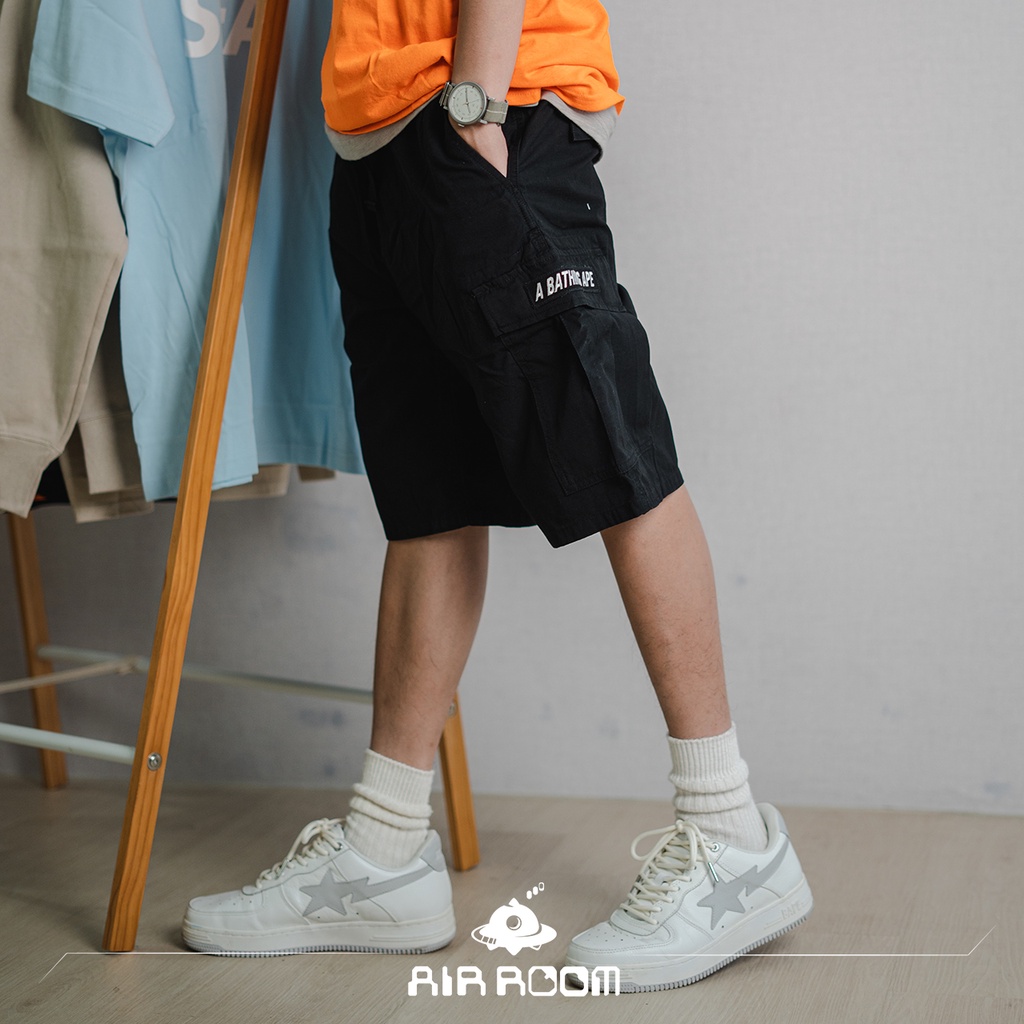 ☆AirRoom☆【現貨】 BAPE APE 6POCKET SHORTS 六口袋 短褲 工裝 串標 工作褲