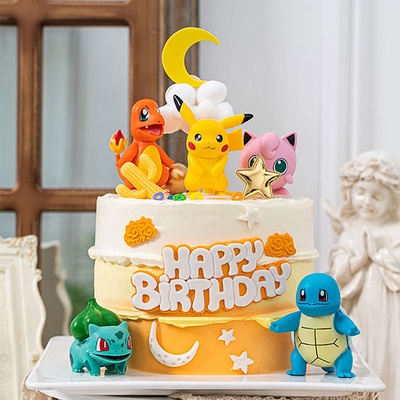 📣現貨💥寶可夢公仔(6入) 皮卡丘 神奇寶貝 玩具 Pokemon 模型食玩收藏 擺件/生日蛋糕裝飾/蛋糕擺飾