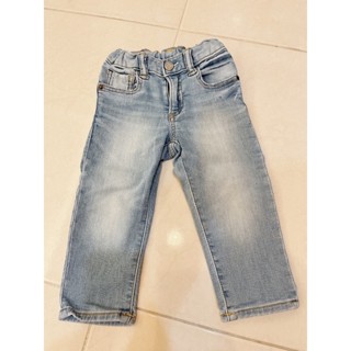 二手 正品 GAP 藍色 刷白 復古 牛仔褲 18-24m