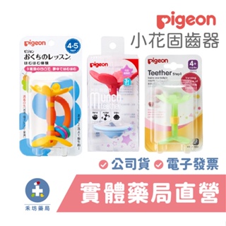 貝親 pigeon 固齒器 (蜜桃小花/黃色小花/綠色小花) 牙齒咬環 禾坊藥局親子館