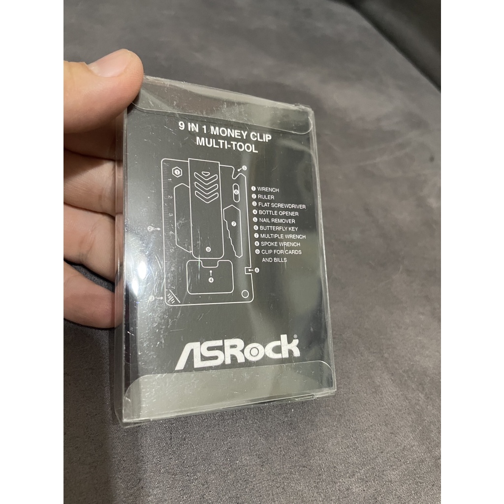 ASRock 9 in 1 money clip multi tool 多功能工具鈔票夾