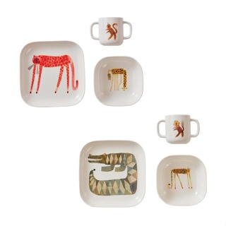丹麥 OYOY Moira手繪風陶瓷餐具組(2款可選)【麗兒采家】