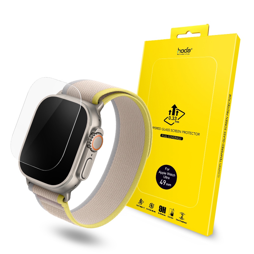 hoda Apple Watch Ultra 2 / Ultra 49mm 全透明玻璃保護貼