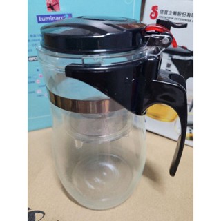 一鍵過濾 耐熱玻璃 杯 壺 泡茶器