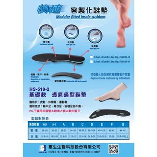 鞋墊 足弓墊 減壓墊 透氣鞋墊 足底肌膜炎 惠生生醫