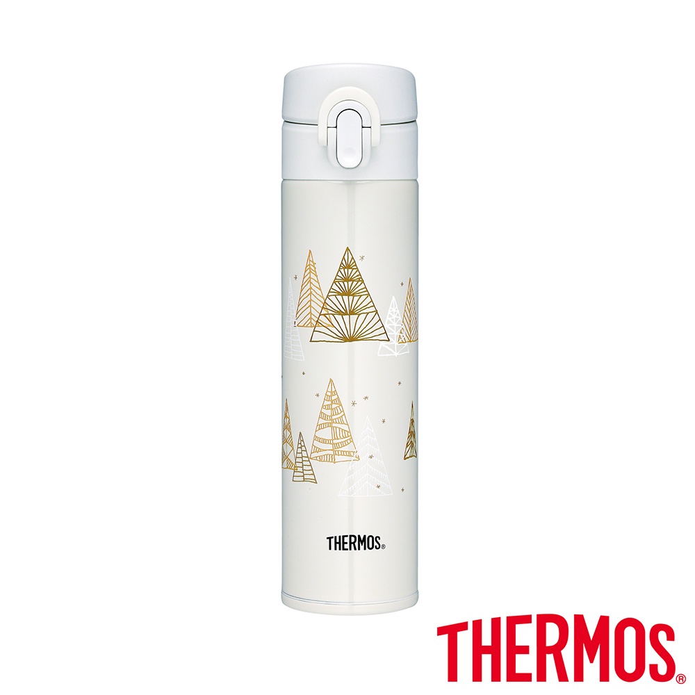 【THERMOS 膳魔師】不鏽鋼彈蓋真空保溫瓶400ml(JNI-401CM-TRWH)