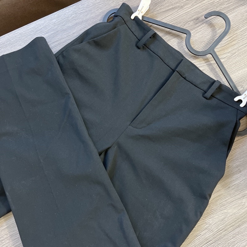 [二手］Uniqlo SMART九分褲(尺寸：S、顏色：黑)