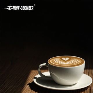 mhw-3bomber 轟炸機咖啡杯 mars火星杯 陶瓷杯 拿鐵杯拉花杯300ml 滿杯醇香 溫暖相隨