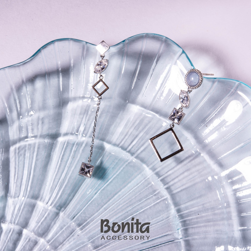 【Bonita】925銀針/魔法不對稱耳針耳環700-9295(任選二件NT$290)