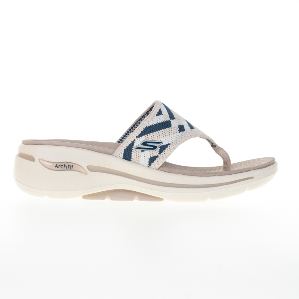 SKECHERS 休閒鞋 涼拖鞋 GO WALK ARCH FIT SANDAL 女 140231NAT 奶茶色