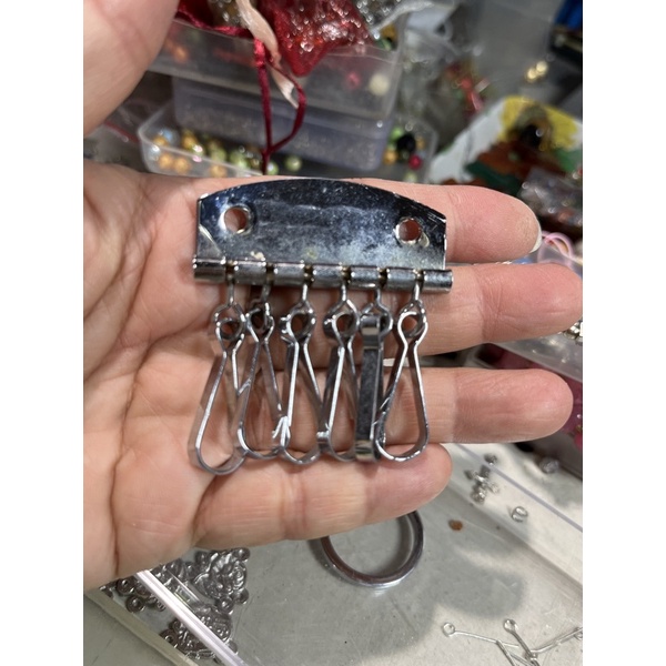 （H）DIY皮雕 拼布 鑰匙包材料 金屬鑰匙扣