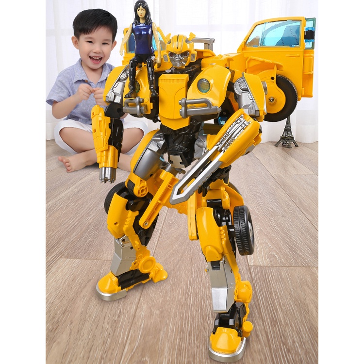 【Bebe】免運 變形金剛機器人 合金擎天戰士 柯博文 大黃蜂鋼索 機器人模型 手辦變形玩具 大黃蜂擎天汽車 合體機器人