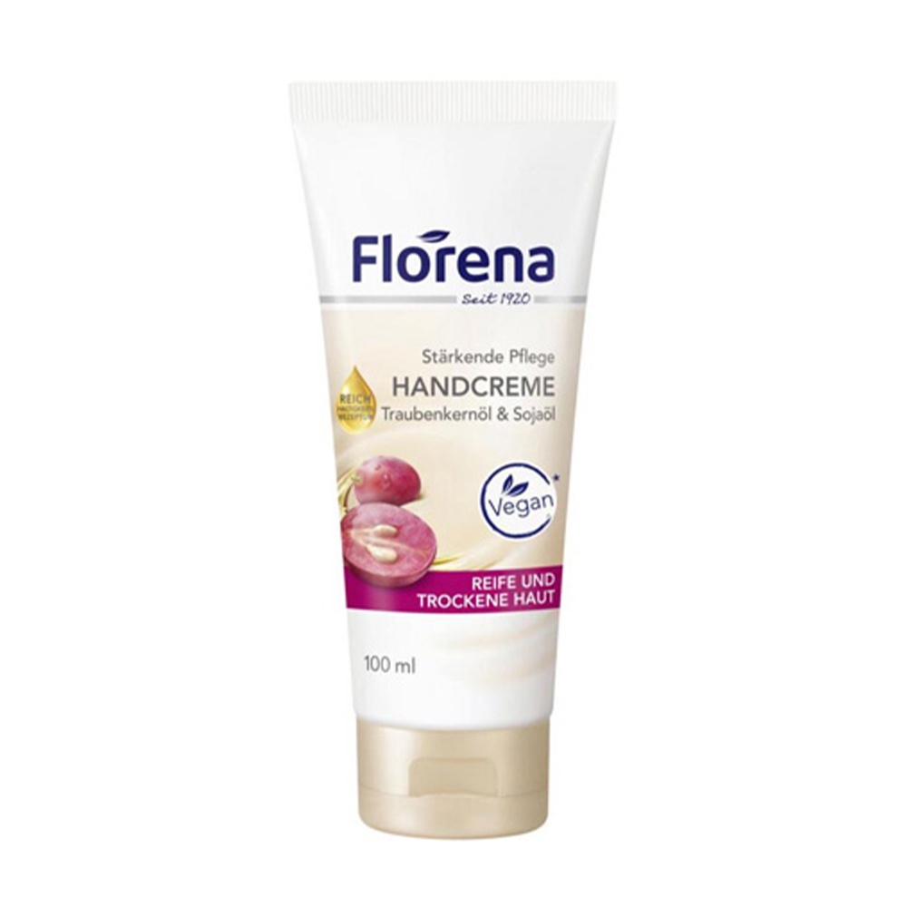 德國 Florena 葡萄籽彈力護手霜 100ml (FR013)