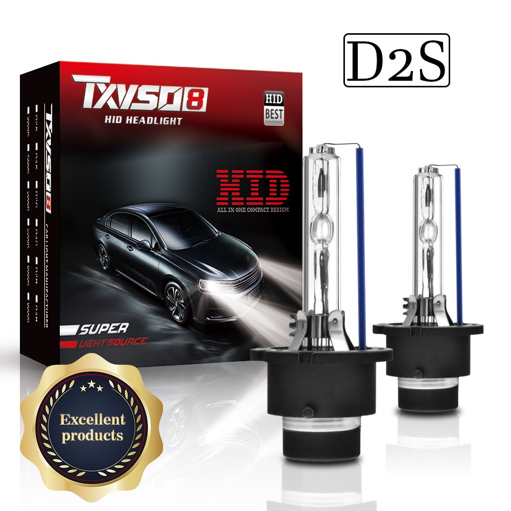 2 件 TXVSO8 氙氣 HID 燈泡 D2S D4S 6000K 8000K 4300K 5000K 10000K