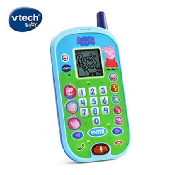 【DJ媽咪】Vtech 粉紅豬小妹-智慧學習互動小手機 兒童 玩具 手機 佩佩豬