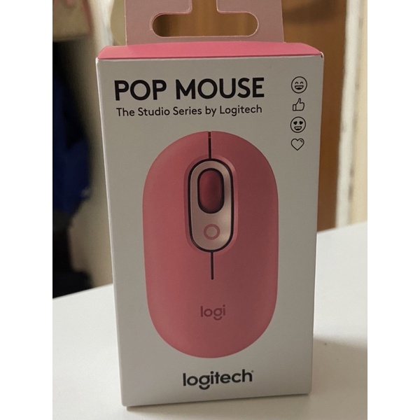 Logitech羅技 POP Mouse無線藍芽滑鼠(魅力桃）
