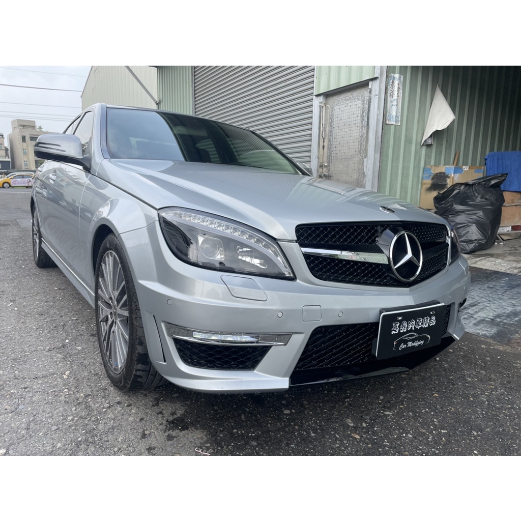 ~~ADT.車燈.車材~~賓士 W204 07 08 09 10 11 改小後期 C63 前保桿含日行燈+側裙+後保