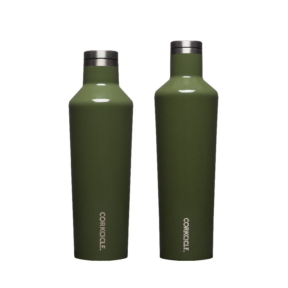 【美國CORKCICLE】三層真空易口瓶-橄欖綠(470ml/750ml)-共2款《屋外生活》保溫杯