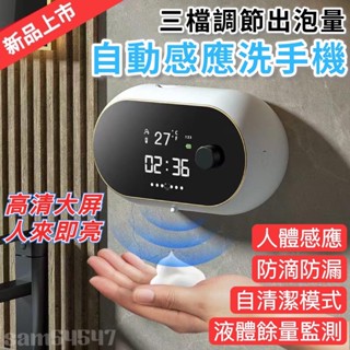 🌟智慧感應洗手機🌟自動給皂機 紅外線感應式洗手機 泡沫洗手機 自動洗手機 給皂機 泡沫洗手機 壁掛 usb