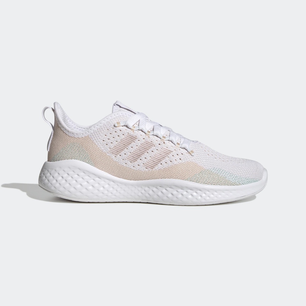 ADIDAS 慢跑鞋 運動鞋 FLUIDFLOW 2.0 女 GW4015 米白