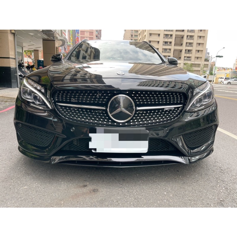 賓士 Benz W205 S205 AMG C300 C43 ED1款 亮黑版 前下巴