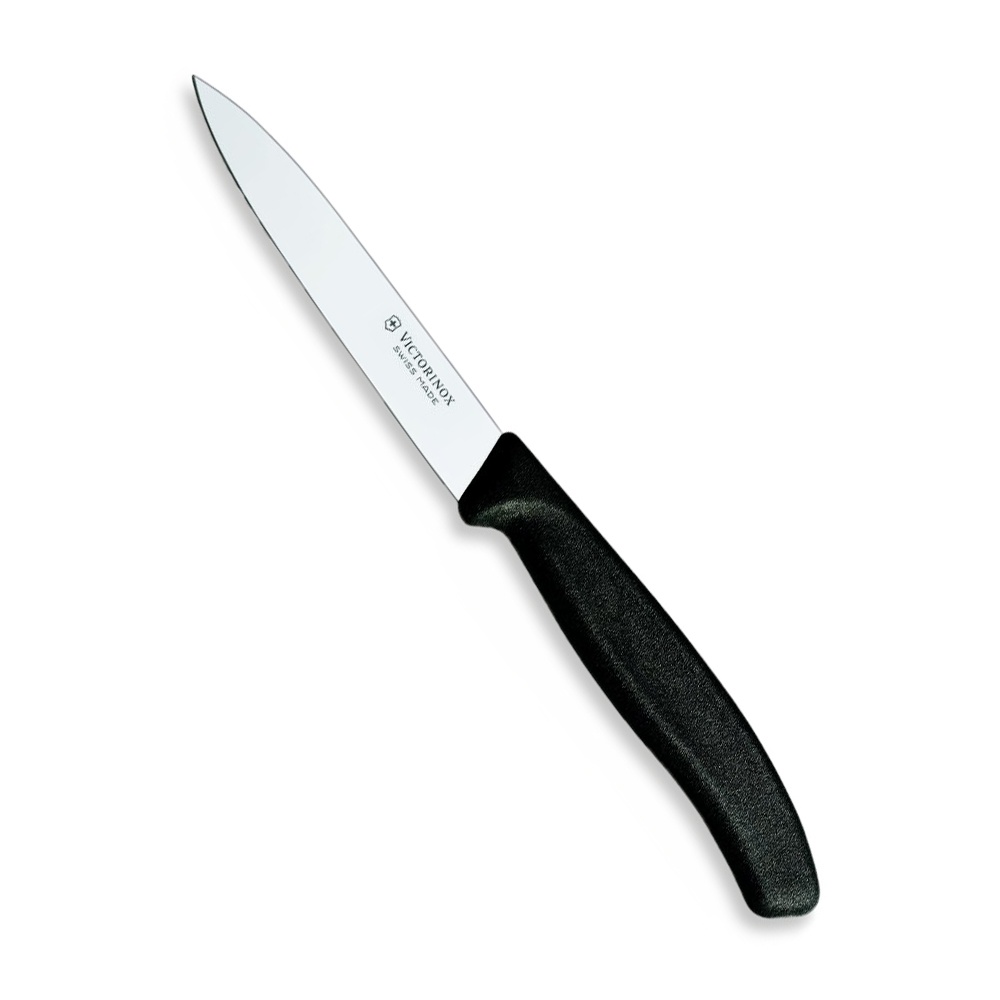 瑞士 Victorinox 經典不鏽鋼削皮刀 - 黑 約10cm (VI688)