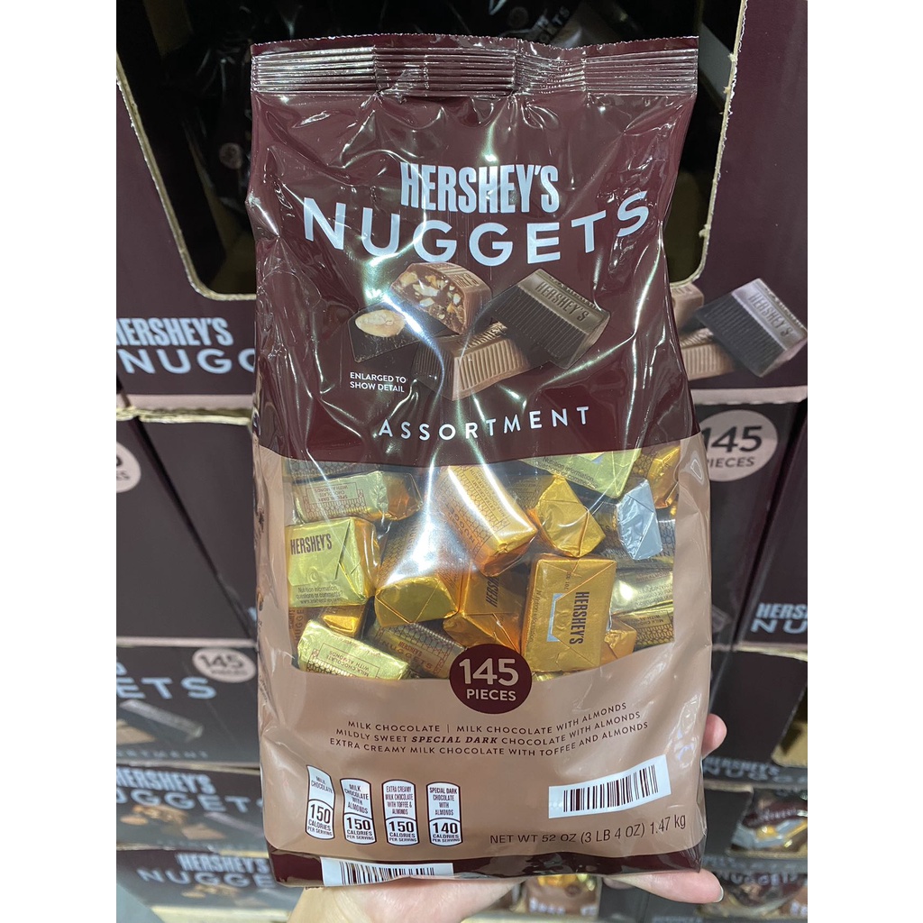 台中好市多代購 Hershey's nuggets choco 綜合巧克力 1.47公斤