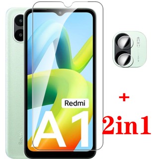 XIAOMI 2 合 1 相機玻璃適用於小米 Redmi A1 A2 + 4G 手機殼 Mi POCO C40 M5 M