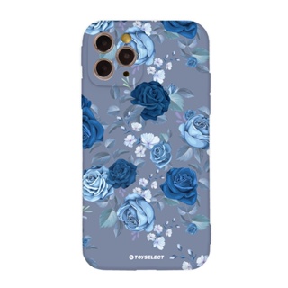 【TOYSELECT】花言花語Flower Series設計全包iPhone手機殼-抑鬱藍玫瑰 (藍紫色)