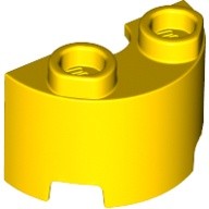 LEGO 6311385 68013 黃色 1x2 半柱體 ½ Circle 半圓