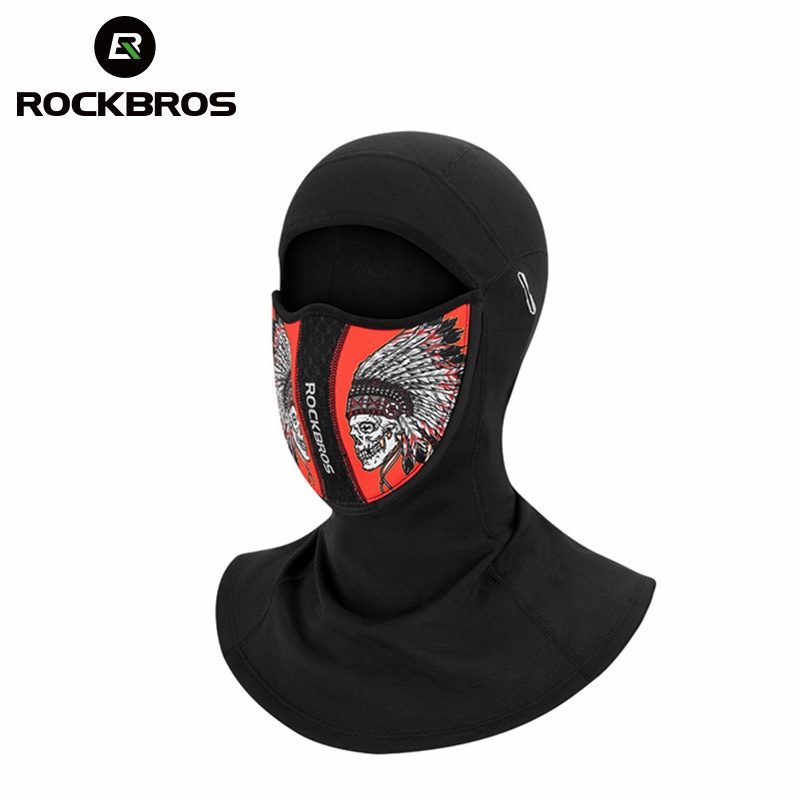 Rockbros 自行車面罩保暖巴拉克拉法帽磁吸附保暖口罩 Autum 冬季防風騎行面罩腳踏車