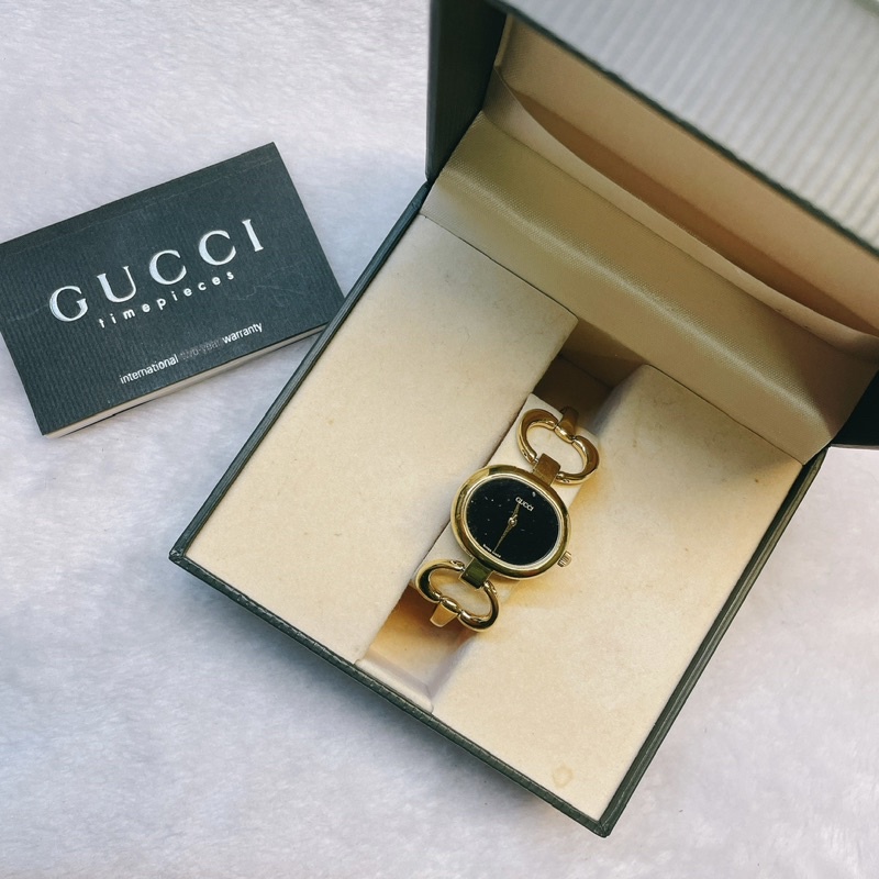 日本二手正品古馳gucci太陽金黑子古董錶 Gucci古董錶 Gucci錶 Gucci手錶 精品錶精品手錶vintage