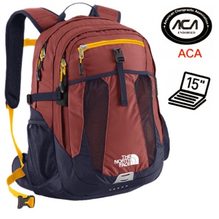 【The North Face】RECON 輕量15吋電腦背包29L.日用休閒後背包/暗櫻桃棕/黃綠黃_CE81