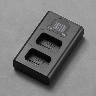 三重☆大人氣☆ Micro USB / Type-C 雙用 LCD顯示 USB 雙槽充 for FW50(不含電池)