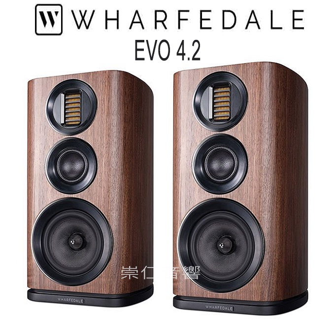 台中『崇仁音響影音設計名店』迎家集團旗艦總店 Wharfedale EVO 4.2 書架式 EVO 4 系列