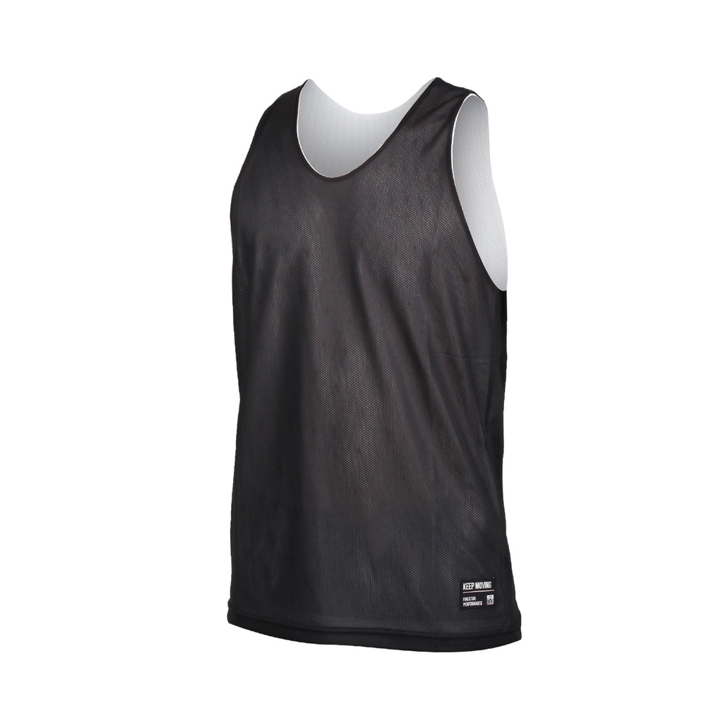 FIRESTAR 男雙面訓練籃球背心(球衣 無袖上衣 運動 吸濕排汗 台灣製「B1707-15」 黑白