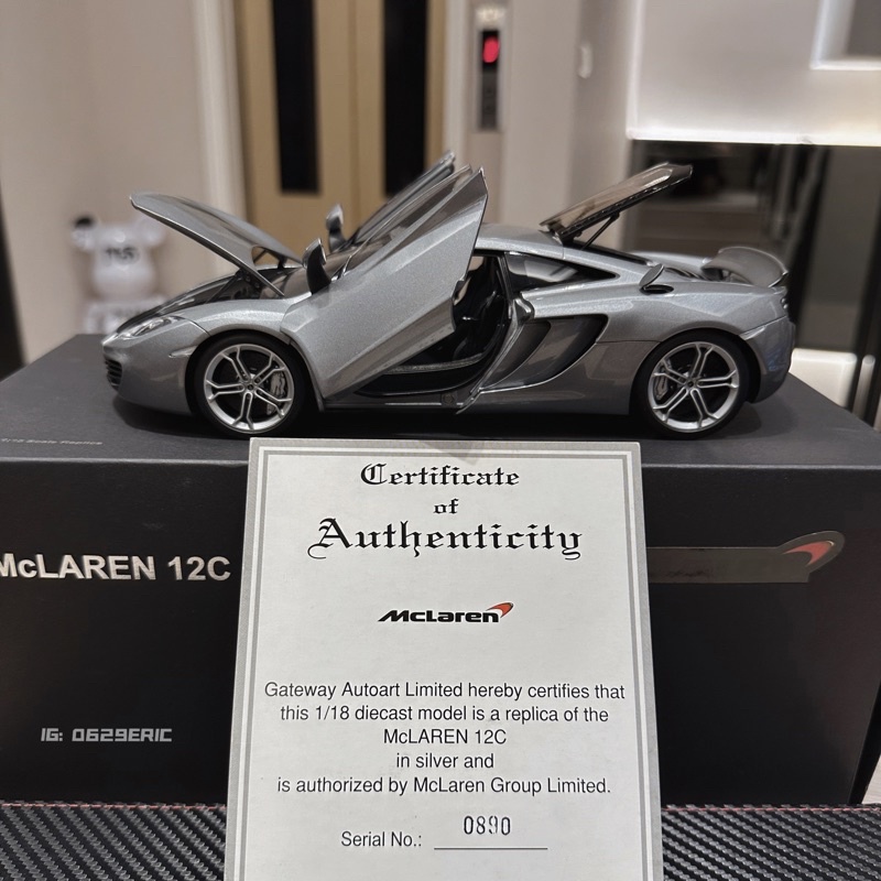 1/18 Autoart 黑盒 McLaren MP4-12C 全可開 麥拉倫模型車  《0629 SHOP》
