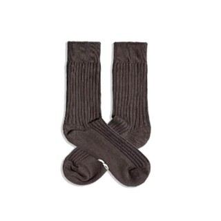 [FLOMMARKET] Bestfootfriend BFF house Sock 純色雙針泡泡襪 咖啡色