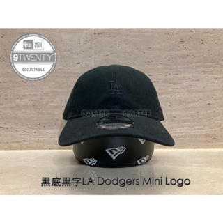 New Era x MLB LA Dodgers Blk/Blk 9Twenty 洛杉磯道奇迷你Logo黑底黑軟式鴨舌帽