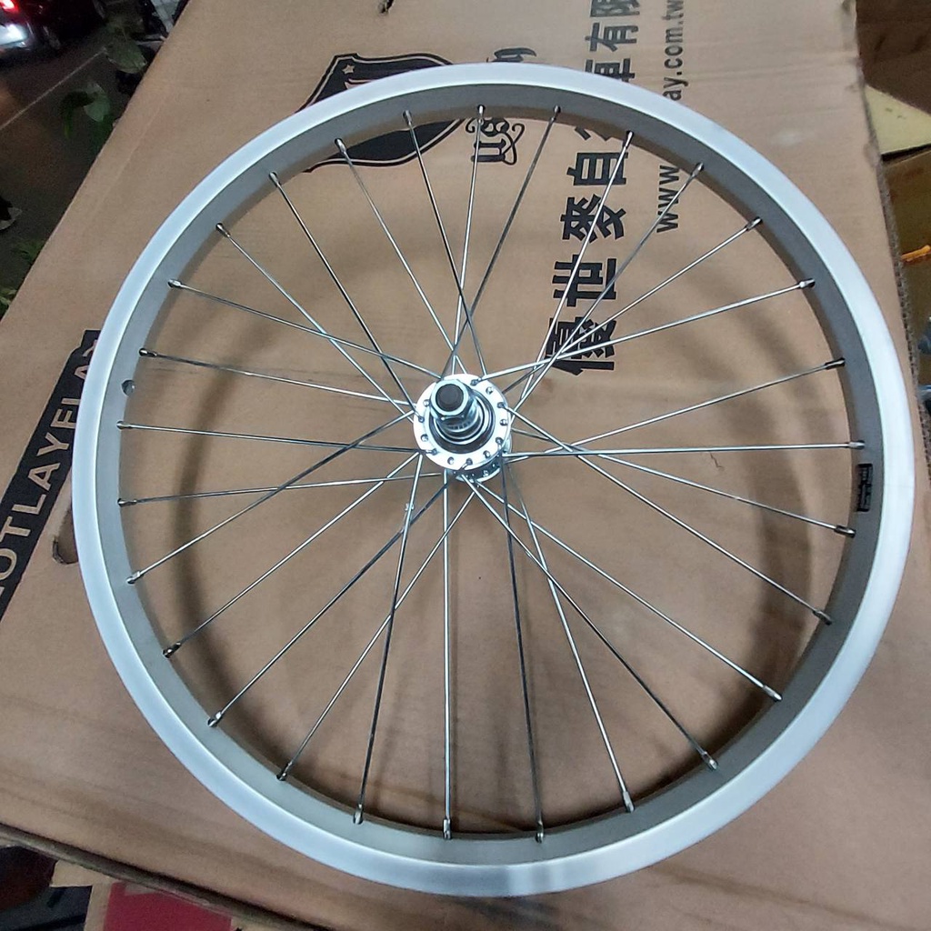20吋鋁合金 單層輪圈 自行車輪框 406輪圈