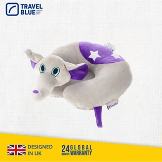 【Travel Blue 藍旅 】Flappy 小飛象 兒童U型/ㄇ型頸枕 旅行配件(全球保固24個月)