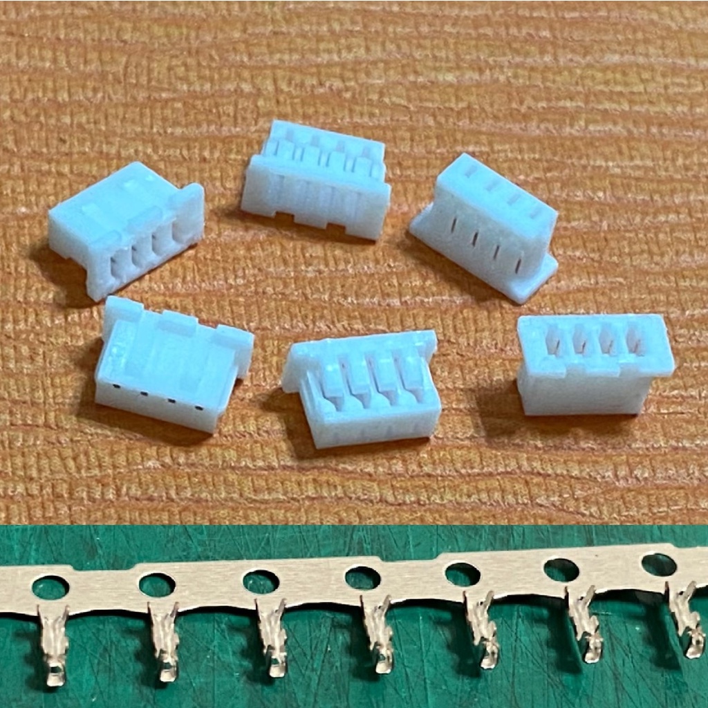 【IF】(10入)PH 1.25mm 4pin 母 線端接頭+金屬接線端子 接線接頭 connector 連接器