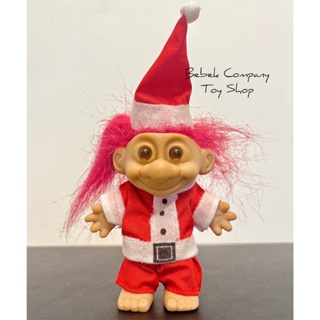 聖誕節 聖誕老公公 1980s VTG troll trolls 醜娃 巨魔娃娃 幸運小子 古董玩具 絕版玩具 娃娃
