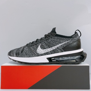 NIKE AIR MAX FLYKNIT RACER 男生 灰色 透氣 針織 氣墊 運動 休閒鞋 DJ6106-001