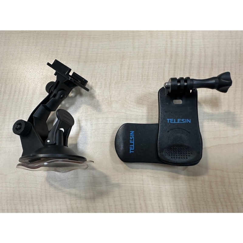 GoPro 玻璃吸盤支架 &amp; 背包背帶夾 兩款合售