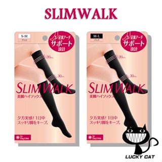 【日本直郵】SLIMWALK(孅伶) 美腿高筒襪 黑色
